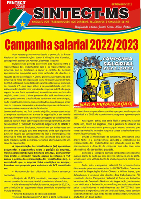 CORREIO SINDICAL SETEMBRO 2022