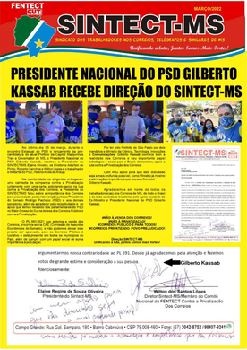 BOLETIM DO SINTECT/MS MARCO DE 2022