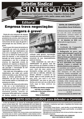 BOLETIM DO SINTECT/MS 06/09/2019