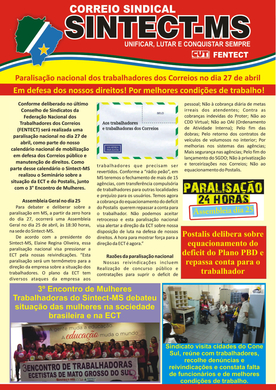 CORREIO SINDICAL ABRIL 2016
