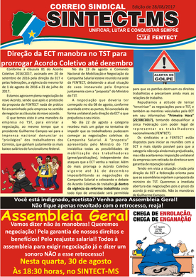 CORREIO SINDICAL AGOSTO 2017