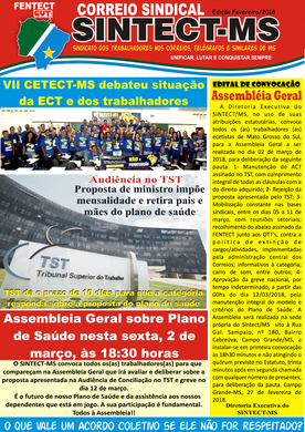CORREIO SINDICAL FEVEREIRO 2018