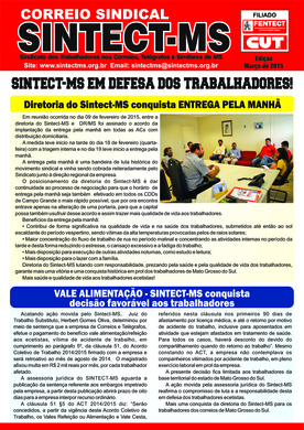 Correio Sindical FEVEREIRO 2015