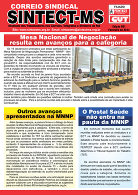 Correio Sindical Fevereiro 2014