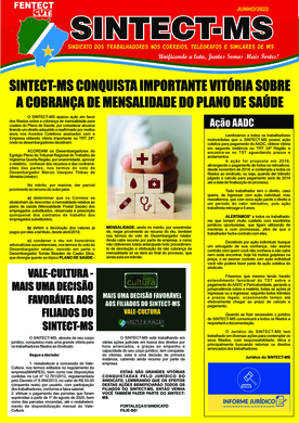 BOLETIM DO SINTECT/MS JUNHO DE 2022
