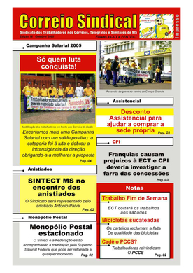 Correio Sindical Edição 16 Outubro de 2005